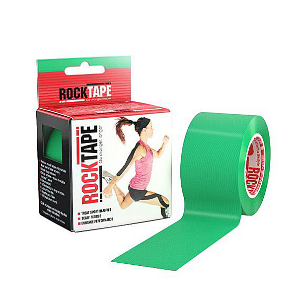Кинезио тейп Rocktape 5см х 5м зеленый