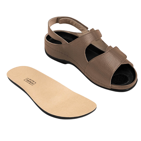 Сандалии ортопедические Dr. Thomas женские DTD-005-К кофе. Изображение 2 из 6